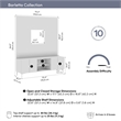 71W TV Stand and Entertainment Center with Small Wall Panel - Engineered Wood