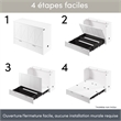 Key West 59W Full Murphy Cabinet Bed with Pullout Drawer - Engineered Wood