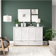Key West 65W Queen Murphy Cabinet Bed with Pullout Drawer - Engineered Wood