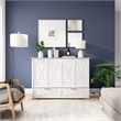 Key West 59W Full Murphy Cabinet Bed with Drawer Mattress - Engineered Wood