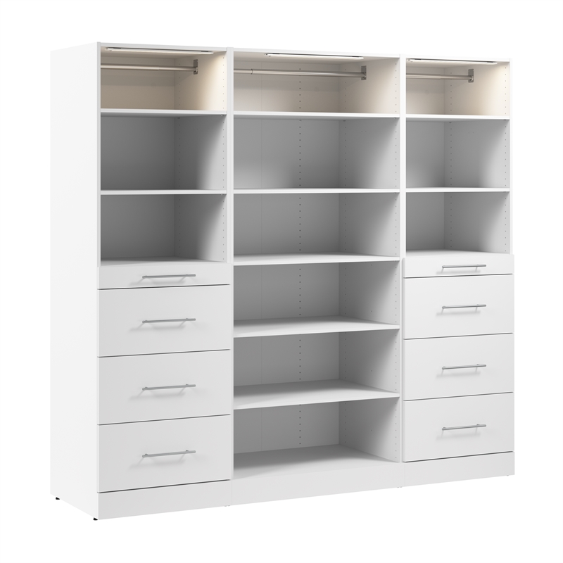 Florence 85W x 25D Closet Organizer System Slab - Engineered Wood