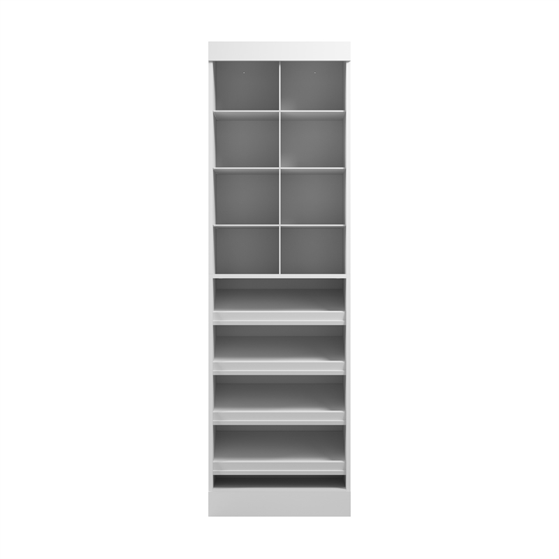 Bestar Pur 25W Closet Shoe Organizer in White - Engineered Wood