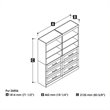 Bestar Pur 72W Closet Organizer with Drawers in White - Engineered Wood