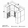 Bestar Versatile 108W U-Shaped Walk-In Engineered Wood Closet Organizer in White