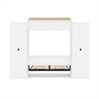 Bestar Versatile Wood Queen Murphy Bed with 2 Closet Organizers in White