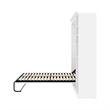 Bestar Versatile Engineered Wood Full Murphy Bed and Closet Organizer in White