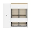 Bestar Versatile Engineered Wood Full Murphy Bed and Closet Organizer in White