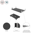 Bestar Connexion Computer Keyboard Shelf in Gray