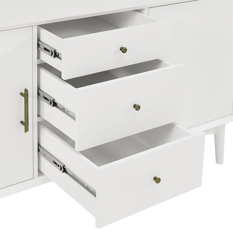 Crosley Landon 3 Drawer Sideboard in White