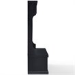 Crosley Furniture Seaside Wood Hall Tree in Distressed  Black