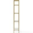 Crosley Furniture Aimee 4 Shelf Narrow Glass/Metal Etagere in Antique Gold