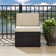 Crosley Palm Harbor Wicker Armless Patio Chair in Brown and Sand