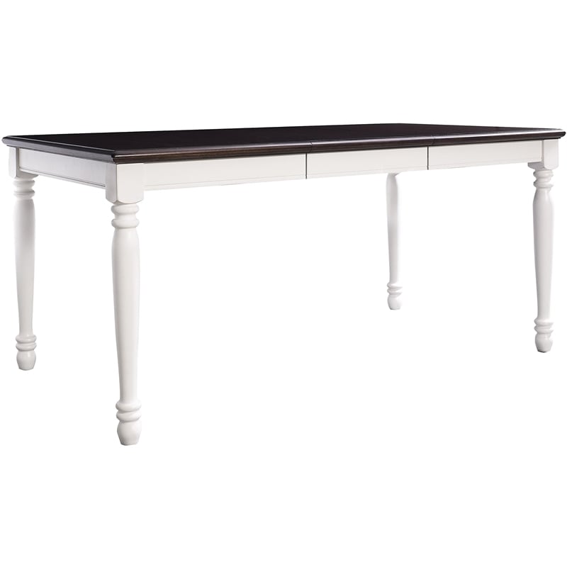 Crosley Furniture Shelby 7 Piece Wood Extendable Dining Set in Distressed White