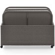 Crosley Furniture Palm Harbor Coastal Wicker / Rattan Patio Float Caddy in Gray
