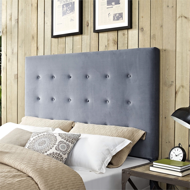 Crosley Furniture Reston Fabric Upholstered King/Cal King Headboard - Cornflower