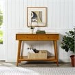 Crosley Furniture Landon 2 Drawer Wood Console Table in Acorn Brown