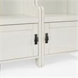 Crosley Furniture Fremont Wood Hall Tree in Distressed White (Set of 2)