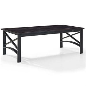 Crosley Furniture Kaplan Metal Patio Coffee Table in Oil Rubbed Bronze
