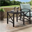 Crosley Furniture Kaplan Metal Patio End Table in Oil Rubbed Bronze