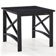 Crosley Furniture Kaplan Metal Patio End Table in Oil Rubbed Bronze