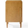 Crosley Furniture Everett Wood Record Player Stand in Acorn Brown