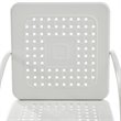 Crosley Furniture Bates Metal Patio Chair in White (Set of 2)