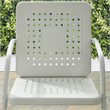 Crosley Furniture Bates Metal Patio Chair in White (Set of 2)