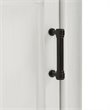 Crosley Furniture Tara Wood Classic Linen Cabinet in Vintage White/Black