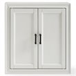Crosley Furniture Tara Wood Medicine Cabinet in Vintage White/Black