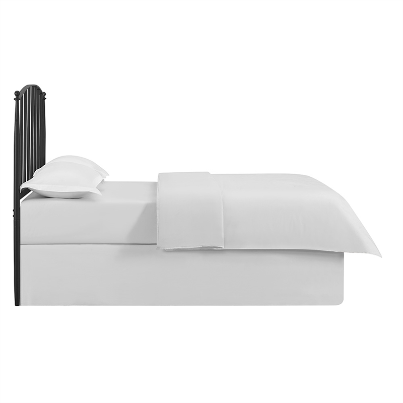 Crosley Furniture Whitney King Metal Spindle Headboard in Black