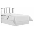 Crosley Furniture Whitney King Metal Spindle Headboard in Black