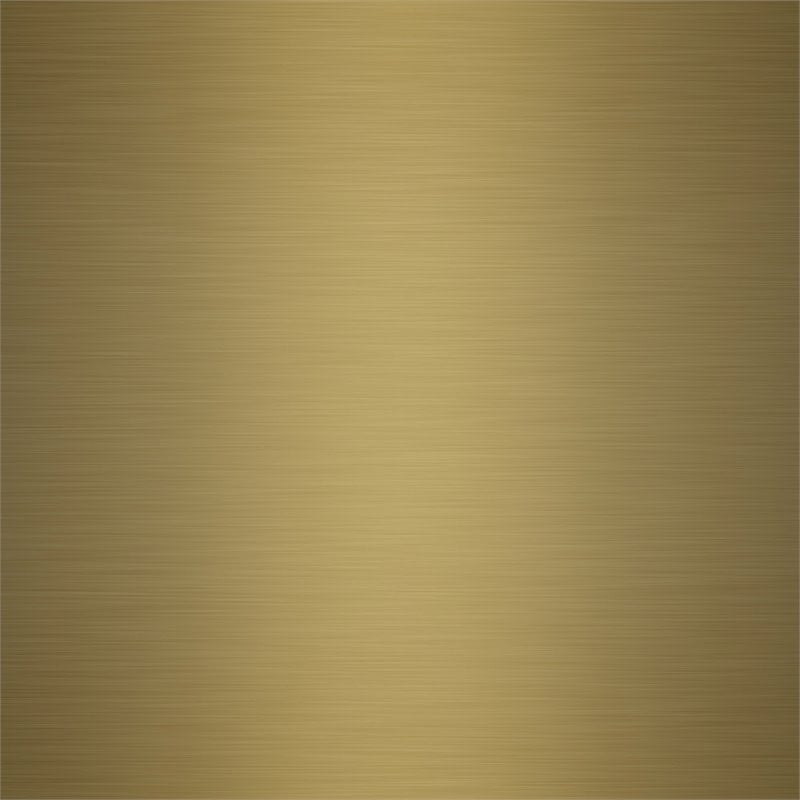 Crosley Furniture Aimee 2 Shelf Glass Metal Wall Shelf in Soft Gold