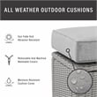 Crosley Bradenton Wicker Patio Loveseat in Gray
