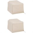 Crosley Furniture Outdoor Vinyl Chair Cover in Tan (Set of 2)