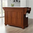 Crosley Furniture Alexandria Wood Granite Top Kitchen Island in Cherry