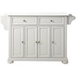 Crosley Furniture Alexandria Wood Granite Top Kitchen Island in White