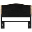 Crosley Furniture Serena Coastal Wood Queen Banana Leaf Panel Headboard in Brown