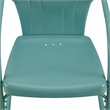 Crosley Furniture Tulip Metal Patio Chair in Blue (Set of 2)