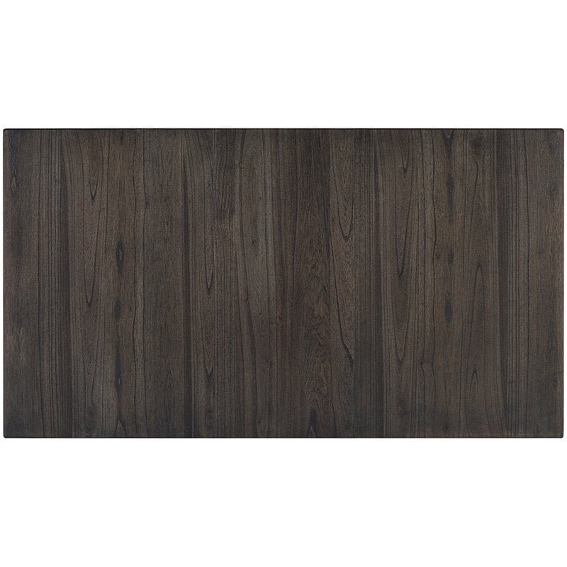 Crosley Furniture Hayden Wood Butterfly Leaf Trestle Dining Table in Slate