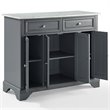 Crosley Furniture Wood/Faux Marble Top Kitchen Island in Gray