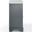 Crosley Furniture Wood/Faux Marble Top Kitchen Island in Gray