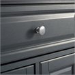 Crosley Furniture Wood/Faux Marble Top Kitchen Island in Gray