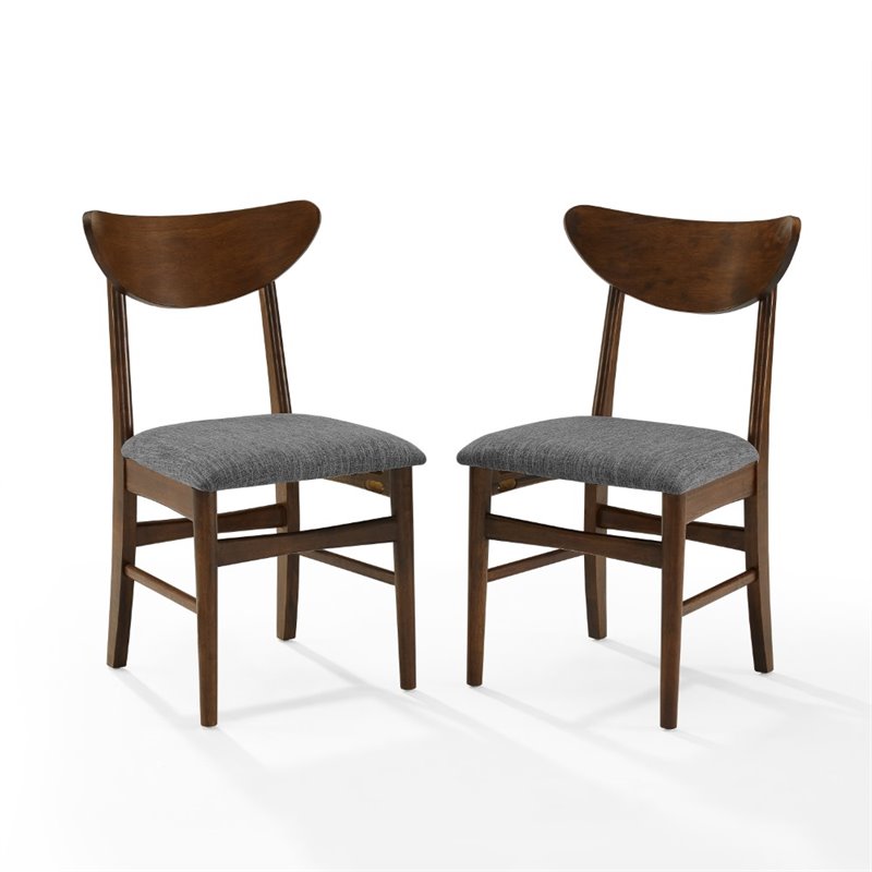Crosley Furniture Landon Wood Dining Chairs in Mahogany (Set of 2)