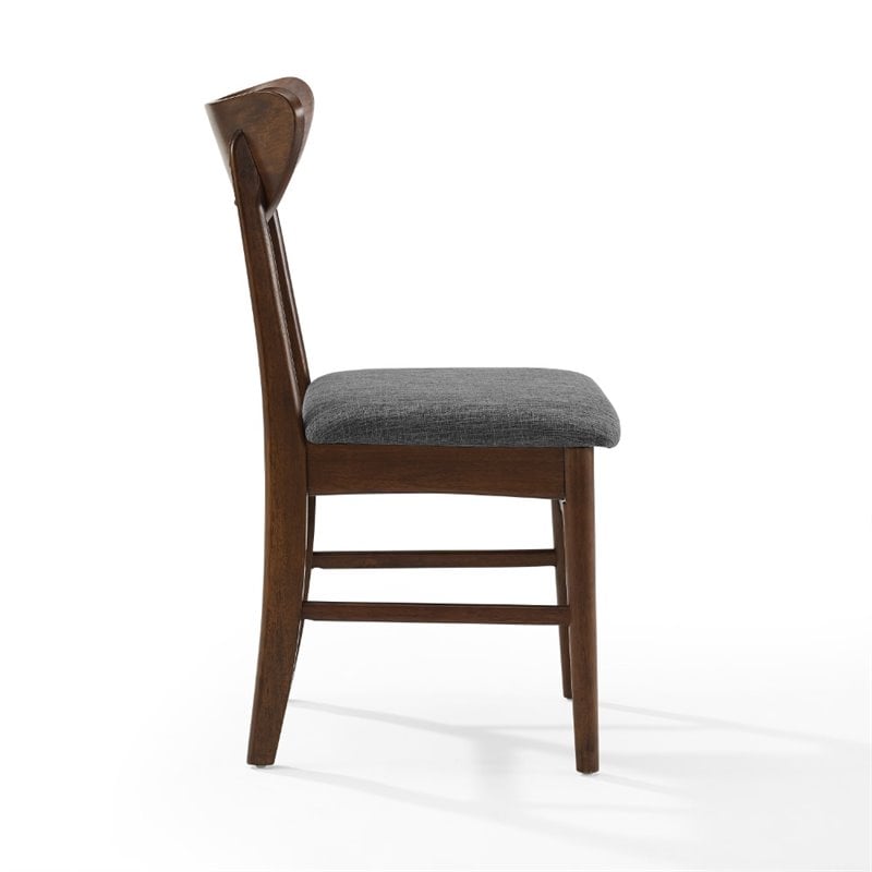 Crosley Furniture Landon Wood Dining Chairs in Mahogany (Set of 2)