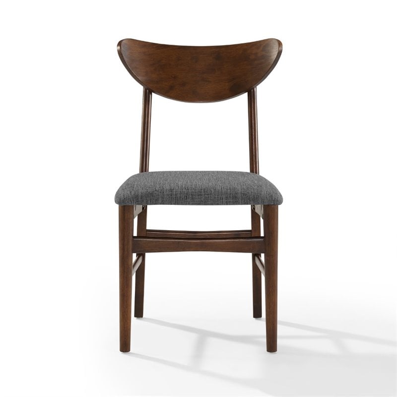 Crosley Furniture Landon Wood Dining Chairs in Mahogany (Set of 2)