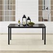 Crosley Furniture Kaplan Metal Outdoor Dining Table in Oil Rubbed Bronze