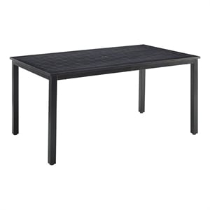 Crosley Furniture Kaplan Metal Outdoor Dining Table in Oil Rubbed Bronze
