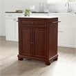 Crosley Furniture Alexandria Wood Portable Kitchen Island in Mahogany