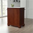 Crosley Furniture Alexandria Wood Portable Kitchen Island in Mahogany