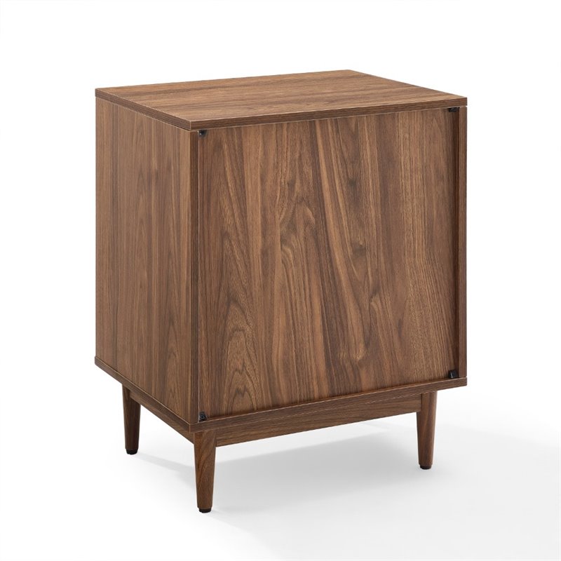 Crosley Furniture Liam 1 Particle Board Wood Drawer End Table in Walnut